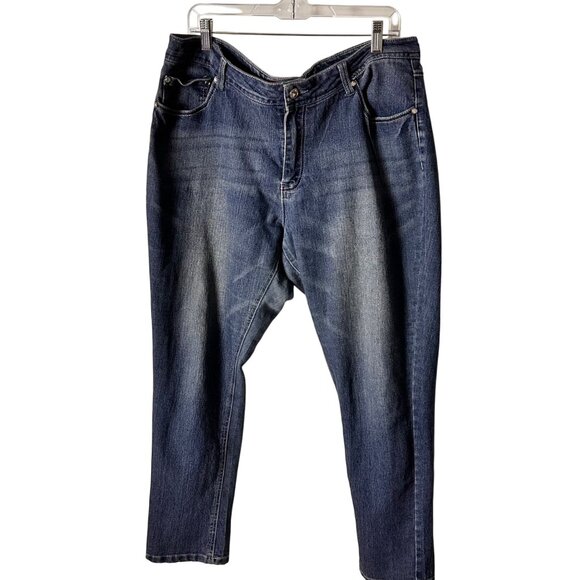 Kiss Therapy 18 Plus  Rhinestone Embellished Bootcut Jeans Classic 5-Pocket - Picture 6 of 10